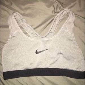 Nike Pro Gray Sports Bra